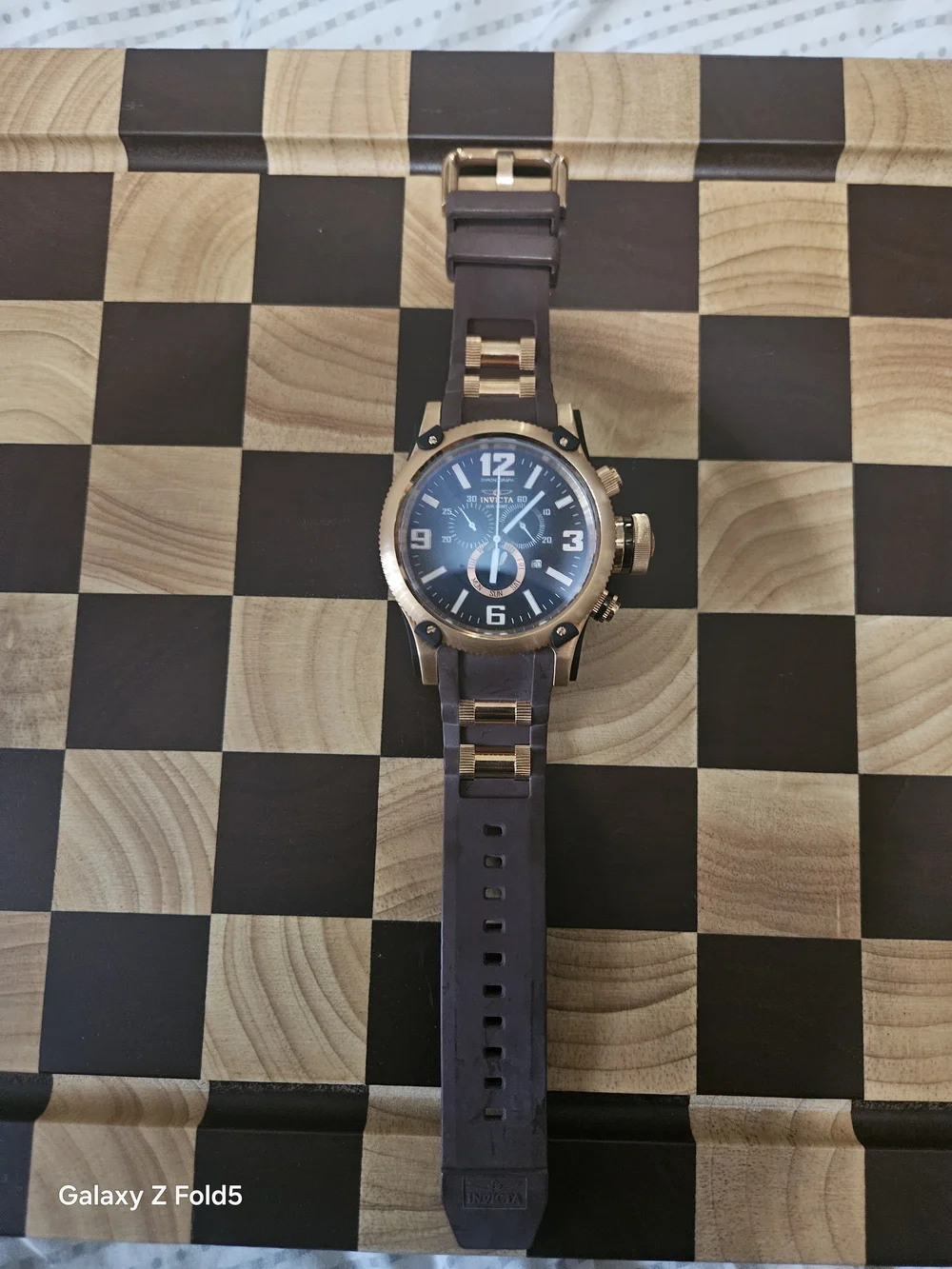Invicta Russian Diver 52mm Rose Gold And Brown Watch